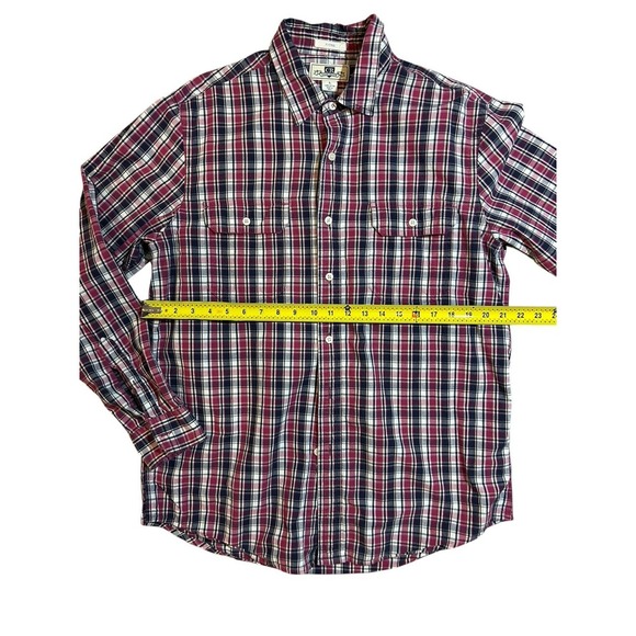 Club Room Men's‎ Plaid Long Sleeve Button Down Shirt 100% Cotton Large Fitted - Picture 5 of 6